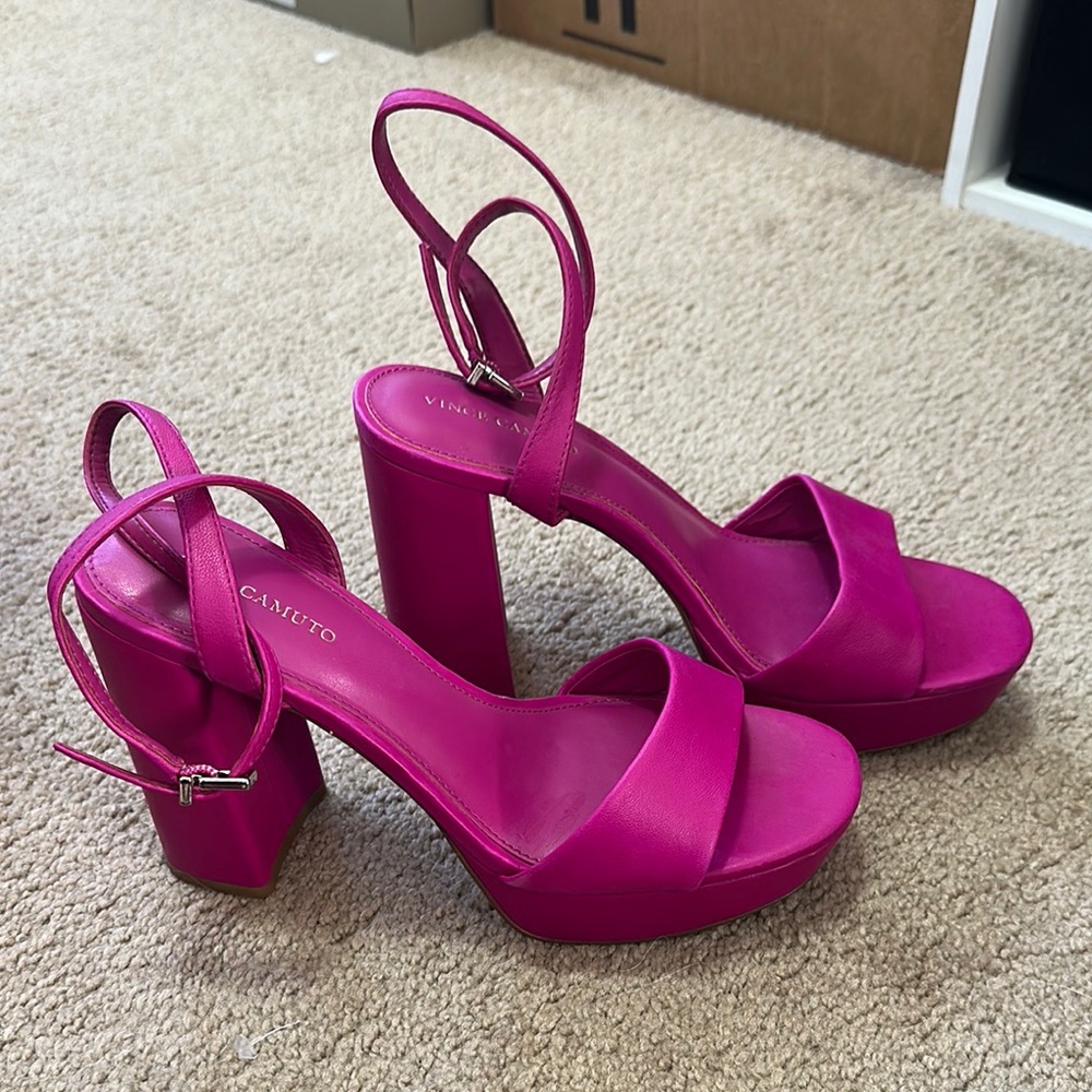 Vince Camuto Pink Platform Heels